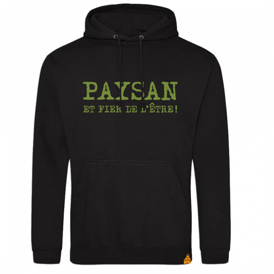 paysan et fier de l'être sweat pull agricole