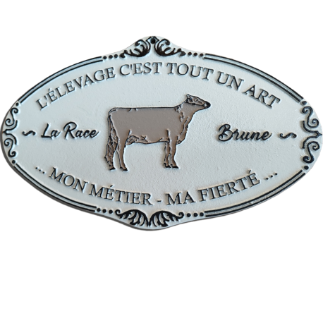 Plaque agricole La Brune