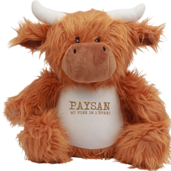 Peluche Highland "Paysan et fier de l'être"